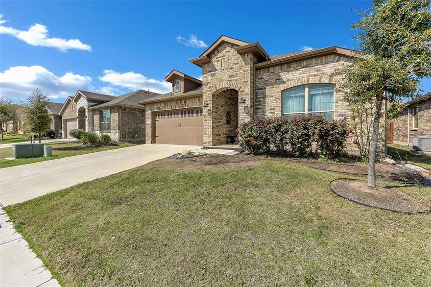 Better than new and thoughtfully upgraded, this 4-bedroom, 2-bath home offering 2,022 sq ft features the popular Blanco floor plan by D.R. Horton and is located in the highly sought-after Northwest ISD. Built in 2022, the home offers the advantages of modern construction with numerous upgrades already completed. Tile flooring runs throughout the entire home with no carpet, providing durability and easy maintenance. Builder upgrades include full perimeter gutters, cordless faux wood blinds, additional recessed lighting in the office, and upgraded exterior lighting.
Since completion, the homeowners have added stylish improvements including updated light fixtures throughout, ceiling fans, a custom spare bathroom vanity with vessel sink and upgraded faucet, and rainfall plus handheld shower heads in both bathrooms. The kitchen and pantry area feature custom touches such as a custom pantry door, open shelving in the butler’s pantry, and added upper cabinetry in the office nook for additional storage. All recessed lighting has also been upgraded to bright daylight LED lighting.
The backyard has been improved with a leveled yard and extended concrete patio, creating a great space for relaxing or entertaining. With modern finishes, thoughtful upgrades, and a prime location in Northwest ISD, this move-in-ready home offers comfort, style, and convenience.