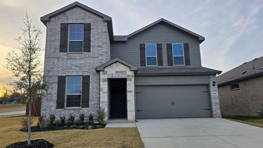 Available for a Quick Move-in!! Brand new D.R. Horton home in The Canyons community located in Keene and Keene ISD! Complete and Move-In Ready! This beautifully designed two-story Southhaven floorplan Elevation A, offers 4 bedrooms, 3 bathrooms, a spacious game room, and a 2-car garage with an open-concept layout that blends style, function, and flexibility for modern living. The kitchen overlooks the dining and family room and includes quartz countertops, 36” upper cabinets, stainless steel appliances, gas range, stainless steel drop-in sink, a center island, and a walk-in pantry—creating a great space for both cooking and entertaining. The private primary suite is located on the first floor and features an en-suite bath with dual quartz vanities, an oversized shower, and a walk-in closet located off the bathroom. Upstairs, a large game room is surrounded by two secondary bedrooms with walk-in closets, along with a full bathroom. Luxury vinyl plank flooring is installed throughout all main areas and wet zones, and quartz vanity tops are also included in the secondary bathrooms. Built with energy-efficient construction and equipped with America’s Smart Home Technology, this home also includes exterior features such as a covered back patio, full sod, sprinkler system, privacy fencing, and landscaping. Located just off Hwy 67, this community enjoys a prime position with convenient access to major attractions such as shopping centers, businesses, and healthcare facilities.