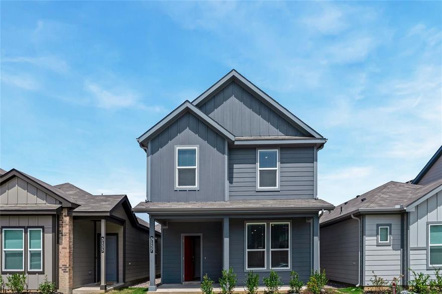 Be the first to live in this brand-new 2-story D.R. Horton home in the desirable Orchard Village community of South Fort Worth, located in Everman ISD. This modern home features 3 bedrooms, 2.5 bathrooms, and an open floor plan with a bright dining area and spacious living room. The kitchen boasts granite countertops, a large island, pantry, and stainless steel appliances, while the upstairs primary suite offers an oversized shower and walk-in closet. Additional highlights include upstairs laundry, Smart Home technology, a covered front porch and back patio, a 6-foot privacy fenced backyard, full landscaping with sprinkler system, extended tile flooring in entry, hall, and wet areas, and cultured marble vanities in all bathrooms. Conveniently located near schools, shopping, dining, and major highways, this move-in ready home combines comfort, style, and modern living for its first tenants. Corporate lease welcome!
Housing Vouchers are welcome!