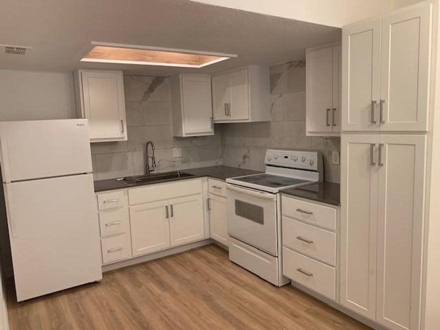 Beautifully updated and completely remodeled 1 bedroom, 1 bathroom first floor condo in highly sought after North Dallas location. Condo is ground level with an assigned parking spot right in front. Ability to lease unfurnished or furnished at a higher price.  It is close to dining, shopping, and transportation. Tennant has access to the HOA pool and water bill is included in the price of the rental.