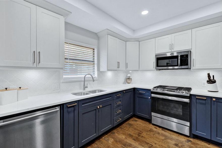 OFFERING UP TO $5,000 TOWARDS CLOSING COSTS AND CHOOSE YOUR INTEREST RATE!* Situated on an over-sized desirable corner lot, this beautifully updated home showcases modern upgrades and a bright, open layout designed for comfortable living and entertaining. The interior features designer touches throughout, including updated flooring, contemporary lighting, and a fully renovated kitchen with sleek countertops, stylish cabinetry, and stainless-steel appliances. The spacious primary suite offers a relaxing retreat with a remodeled ensuite bath and a walk-in closet. Secondary bedrooms are generously sized and versatile for guests, work, or play. Outside, enjoy a large backyard with mature landscaping—perfect for gatherings or evenings outdoors. Located in the highly sought-after Santa Fe Estates neighborhood near highly rated schools, parks, shopping, and dining, this move-in-ready home perfectly combines style, functionality, and convenience.
This one checks every box — style, space, and location!
Don’t miss your chance to make it yours!