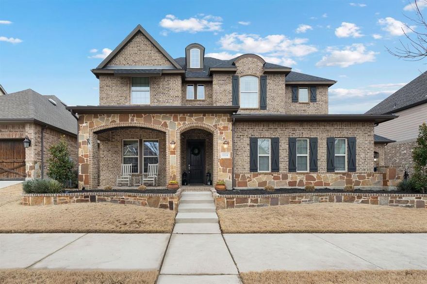 Experience refined Texas living in this exceptional Argyle residence, designed for those who value space, comfort, and elevated entertaining. Featuring five oversized bedrooms, four and a half baths, and over 4,200 square feet, this home offers a rare blend of luxury and functionality. On the main floor, at the heart of the home, discover a stunning kitchen that opens seamlessly into the dining and family room. Daily living and entertaining are a breeze with the flow of the main floor. Found also on the first floor: a dedicated home office, a gorgeous laundry room (with extra built in storage), a private secondary bedroom with an ensuite bath, and a peaceful primary retreat with a gorgeous bathroom and huge walk in closet. Upstairs features a dedicated media room plus additional game room space. Three generous bedrooms and two bathrooms complete the second story. You will love the abundance of storage inside and out in this home. The true three car garage has been upgraded with epoxy flooring and built in cabinets for busy households and hobby enthusiasts alike. Venture outside to a gorgeous backyard retreat, where a sparkling pool is surrounded by low maintenance turf, a putting green, covered outdoor dining and seating area, plus a built in kitchen & bar! Not only has this home been meticulously maintained, but it has also seen several upgrades in recent years, including new carpet, fresh paint, upgraded pool equipment, and a new roof & gutters in 2024 (just to name a few)! Come discover a lifestyle where everyday living meets vacation style luxury!