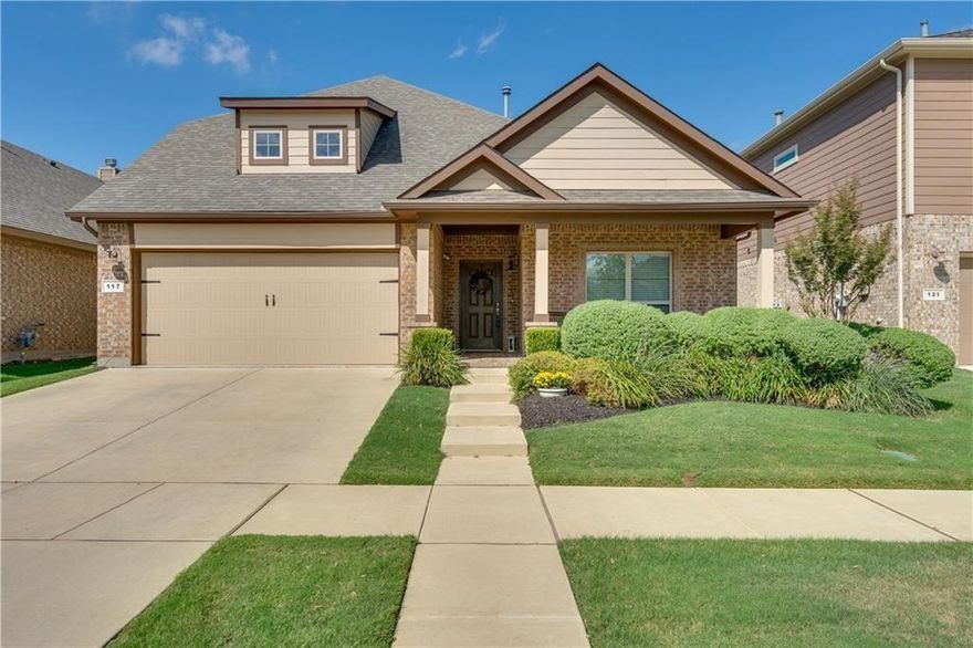 This property is in the Award Winning neighborhood of Harvest Meadows and features a full fourth bedroom three bath split level open concept living space.  The fourth bedroom is upstairs and has a full bath.  It is large enough to be used as a game room if four bedrooms are not needed.  HOA membership includes access to  three swimming pools, gyms, amenity center and numerous parks and outdoor kitchen areas with TV's and BBQ pits for family gatherings.