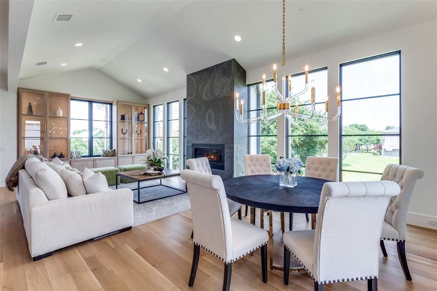 Sophisticated HP condo that recently completed an extensive update.  Single story flat located on the premier 3rd floor front corner unit with views to stunning HP homes.  Refinished wood floors, new Visual Comfort fixtures, wallpaper, paint, carpet, tile, built in custom LED lit cabinets in the study and living area, nearly every surfaced refreshed.  Fabulous location in HPISD that is zoned to Armstrong Elem.  Enjoy a lock and leave lifestyle with concierge on site 6 days a week.  Secure underground parking with 2 assigned parking spots near the elevator.  Beautiful courtyard with fountain, grilling area, fire pit and putting green.  Guest suite on the premises available through HOA for rent.  This sleek condo offers the security of HP with access to the Katy Trail, parks, restaurants, shopping and neighboring Auberge Resorts Collection luxury hotel and residences.