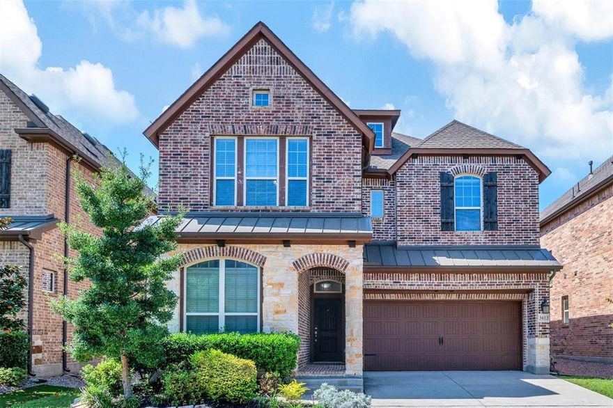 Fabulous David Weekley Home in small gated community within two blocks of 400+ acre Breckinridge Park AND exemplary Plano schools. Ingram Terrace community offers prestige, quality AND the convenience of low-maintenance patio home living, WITH Community pool, clubhouse & large covered patio for entertaining, dog park & green space. Enjoy pretty curb appeal, light neutral color palette, tall ceilings, tons of windows & natural light, plus gorgeous hardwood floors, stone fireplace surround and iron balusters. This popular flexible floor plan features guest suite and home office on 1st floor plus primary suite and two more bedrooms upstairs. Gourmet kitchen features granite ctops, including spacious island with bar seating, and SS appliances featuring gas cooktop that vents exterior. Pure luxury awaits you upstairs in the spacious primary suite, which features a seating area, large gorgeous bathroom and large walk-in closet; you will love it, especially after a hard day of work! Dramatic 2-story family room is very open to the Kitchen and Dining and features tons of windows and stone fireplace. Additional amenities include THREE car garage, 240 volt outlet for electric vehicle charging, and DuPure whole house water softener with reverse osmosis, plus the fridge, washer & dryer can convey with acceptable offer. Conveniently located close to 190, 75, DART rail, UTD, shopping, dining, golf & places to worship. Also, can view annual City of Richardson July 4th fireworks from your own front yard! Just move in, unpack relax and enjoy!