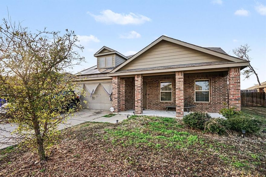 This charming home offers comfort, functionality, and curb appeal. It has an open-concept layout with abundant natural light, spacious living area, and a well-appointed kitchen featuring ample cabinetry and counter space—perfect for everyday living and entertaining. The primary suite provides a private retreat with ensuite bath, while secondary bedrooms offer flexibility for guests, home office, or hobbies. Enjoy a generous backyard ideal for gatherings, pets, or relaxing evenings. Conveniently located near schools, shopping, dining, and easy access to major highways for commuting to Dallas. A wonderful opportunity to own a move-in ready home in a growing community—schedule your showing today!