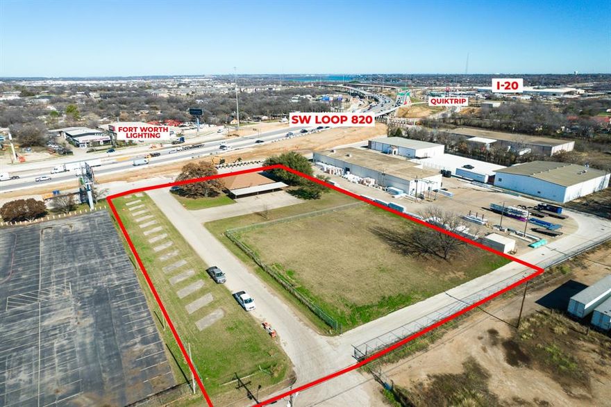 Great commercial  property  in Prime location in Tarrant county just off of Loop 820.  Really nice office space with reception area, 5 offices , break room , 2 restrooms and large conference type room as well.   There is parking in the front of the property along with covered parking in the back for 6 vehicles.  There is also a fenced yard for additional space for whatever your need may be.  Easy access to Loop 820 
Call today to schedule an appointment to see this great property