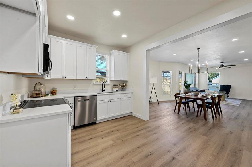 OWNER FINANCING AVAILABLE FINANCIAMIENTO POR EL PROPIETARIO DISPONIBLE Welcome to this beautifully renovated 3-bedroom, 2-bathroom gem nestled in the heart of Dallas. Boasting a circular driveway that exudes curb appeal, this home invites you into a modern oasis of open concept living. The spacious and airy interior is bathed in natural light, creating an inviting atmosphere that seamlessly connects the living, dining, and kitchen areas. A chef's dream, the kitchen features top-of-the-line appliances and stylish finishes. Retreat to the private master suite with a luxurious en-suite bath, while two additional bedrooms provide comfort and versatility. With its perfect blend of contemporary design and convenience, this Dallas residence offers the ideal canvas for your future.