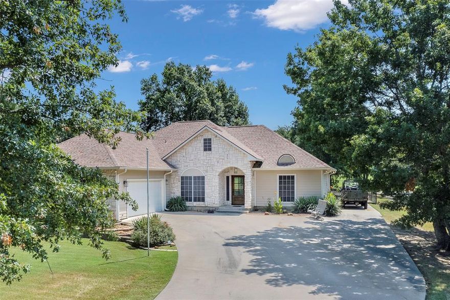 Welcome to your dream home in the guard-gated Lake Kiowa community, offering an unbeatable lifestyle with access to public boat ramps, a stunning clubhouse with a lounge and restaurant, and a location right on the #7 fairway of the golf course. Enjoy top-tier amenities including pickleball, tennis, and basketball courts, scenic walking trails, fishing, and a playground perfect for all ages. This beautifully designed one-story home features a spacious garage with room for your golf cart, blending comfort and convenience. Inside, you’ll find a bright, open-concept layout with large windows that fill the home with natural light. The gourmet kitchen is a chef’s dream, complete with high-end appliances, including double ovens, and granite countertops that extend into the bathrooms for a cohesive, luxurious feel. The primary suite boasts a relaxing sitting area and a spa-like bathroom with dual vanities, offering both style and functionality. Step outside to a large covered patio, ideal for relaxing or entertaining in any weather. The expansive backyard offers golf course views that create a peaceful ambiance. This home truly has it all- modern finishes, thoughtful design, and access to a vibrant, amenity-rich community. Don’t miss your chance to live where lifestyle and luxury meet.