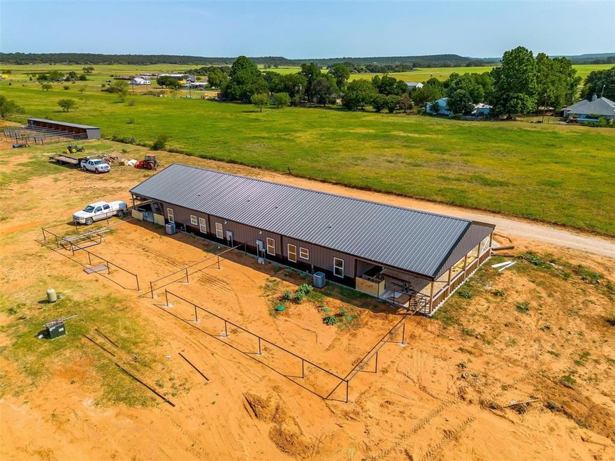 This lovely Barndominium Duplex Community is located in the country!  These new built 92024)  metal duplexes have two different sizes and floor plans.  4 units = 3-2-2 (carport) with concrete flooring and granite in kitchen.  An out door grill off carport and fenced yard = 1400 sq ft each.  4 units = 3-2-2 (carport) with concrete flooring, granite in kitchen.  An outdoor grill off carport and fenced yard = 1600 sq ft. each.  Horse stable is also on site with 8 stalls and an arena.  This project is on well and septic.
