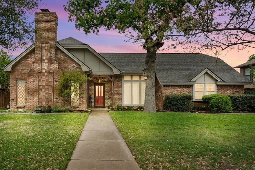 Welcome to your Lake Arlington lifestyle retreat—where space, comfort, and community come together. Nestled on a quiet, tree-lined street, this 5-bedroom, 3.5-bath home offers 3,234 sq ft of thoughtfully designed living, with most of the home on one level.

From the moment you walk in, you’ll notice the warmth of hardwood floors, fresh paint, and natural light throughout. The main living area centers around a cozy gas fireplace, while the kitchen features granite countertops, and a new microwave—perfect for everyday living or hosting.

The updated primary suite (2021) provides a relaxing escape, while the sunroom opens to a covered courtyard garden—ideal for morning coffee or evening unwinding. Step outside to your private backyard with a heated gunite pool, creating a true outdoor oasis.

Upstairs, a spacious gameroom with half bath and balcony offers views toward Lake Arlington—perfect for guests or a separate retreat.

Recent updates include a 2025 roof, HVAC approximately 3 years old, updated gas lines (2019), double-pane windows, and a foundation repair with lifetime warranty.

Enjoy an active community with a private boat ramp, fishing dock, pool, clubhouse, tennis and pickleball courts, plus neighborhood events throughout the year. This is more than a home—it’s a lifestyle.