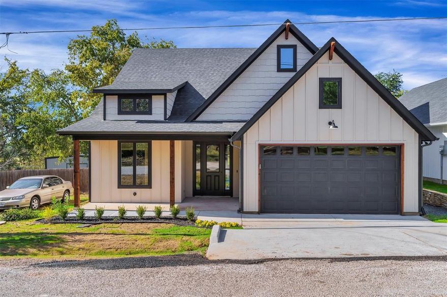 Welcome to this stunning brand-new 3-bedroom, 2-bathroom home in the highly sought-after Western Hills Harbor community. With 1,572 square feet of thoughtfully designed living space, this modern build offers the perfect combination of comfort, style, and convenience. Step inside to an inviting open-concept floor plan featuring abundant natural light, spacious living and dining areas, and a beautifully finished kitchen complete with contemporary cabinetry, sleek countertops, and stainless-steel appliances. The layout is ideal for everyday living or entertaining guests. The private primary suite provides a peaceful retreat with a full ensuite bathroom and generous closet space. Two additional bedrooms offer versatility—perfect for kids, guests, an office, or hobbies. Both bathrooms showcase clean, modern finishes that complement the home’s overall design. Outside, enjoy your backyard oasis with direct views of the Harbor Lakes Golf Course, providing a serene and picturesque backdrop that’s hard to find. Whether sipping morning coffee or unwinding after a long day, this view is sure to impress. Located right in the heart of town, you’re just minutes from Granbury Square, restaurants, shopping, schools, medical facilities, and the lake—offering the best of both convenience and community. With its unbeatable location, modern craftsmanship, and golf-course setting, this new-construction home in Western Hills Harbor is a rare find. Don’t miss your chance to make it yours!