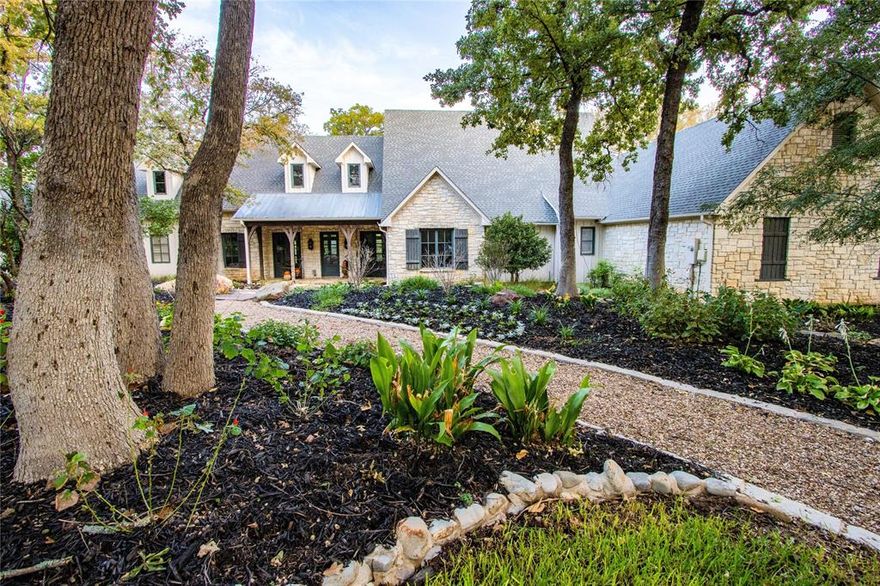 One of a kind property in the heart of Denton, TX. This 126 acre ranch is ideal for the person who wants to live the ranch life and be close to all the amenities. There is over 70 ft of elevation change throughout the ranch and tons of mature oak and pecan trees. Cooper Creek meanders through the northern part of the property with beautiful exposed 20ft rock walls giving it beauty and character. As you cross the creek on the engineered concrete bridge, you begin to ascend to the secluded park like estate featuring a 4,930 sqft custom home. As you walk out the side of the home you are greeted by the pool and cabana where you can relax by the fireplace or grill for your company. A short walk south of the home you'll find a full tennis court lighted for evening matches, as well as another tennis cabana for guest to relax and watch the match! 40x40 shop with electric. Tons of wildlife roam the property including whitetail deer. Come live the country life of seclusion and still be minutes from all the amenities you need.