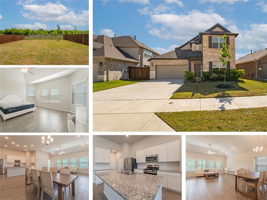 STUNNING MI HOME  IN  COPPER CREEK  BULIT IN 2024 
This beautifully upgraded home offers THOUSANDS IN UPGRADES,  including granite countertops, stainless steel appliances, tile flooring, and window coverings. Situated on a premium oversized lot, the backyard provides plenty of space for a pool and backs up to serene trees for added privacy.One of the most desirable floor plans, this home features an open layout with a large family room and an eat-in kitchen area. The separate dining room is perfect for formal gatherings. The kitchen boasts a spacious granite island and a walk-in pantry and abundance of cabinets. Downstairs includes generously sized primary bedroom with large master suite with walk-in shower, separate tub and spacious walk in closet. Downstairs bedroom is a home office (MLS lists as a 4th bedroom, but it has no closet). Upstairs, enjoy a spacious loft ideal for relaxing or entertaining. Two large bedrooms upstairs and a full bathroom and one half bathroom downstairs. Residents of Copper Creek enjoy exceptional amenities, including jogging and biking trails, an amenity center, pools, a sports court, and a playground. This home combines modern luxury, functionality, and community living—don’t miss it!