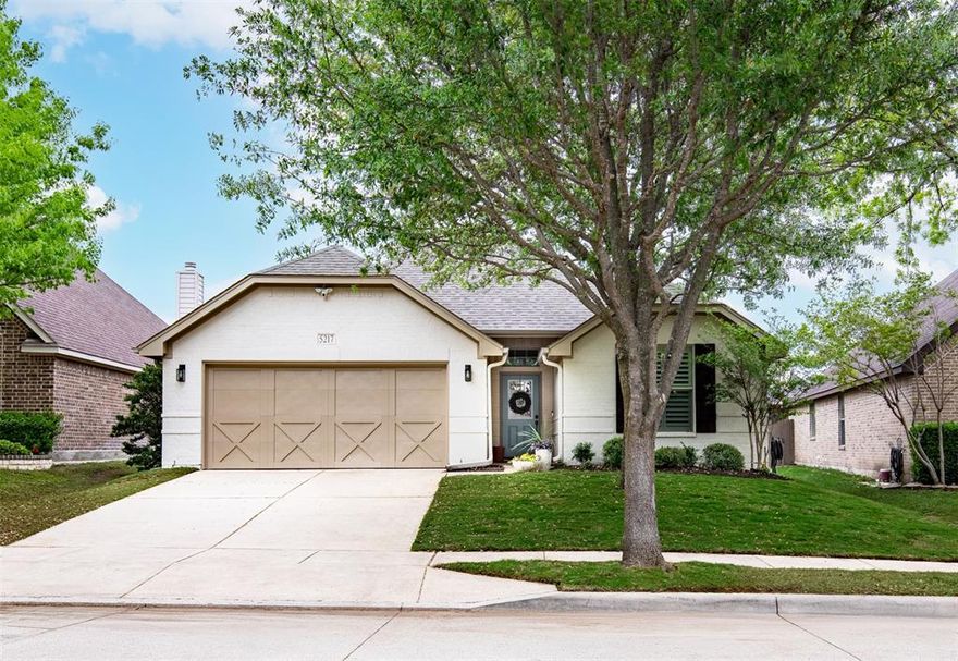 Multiple Offers expected, so don't wait to SEE IT! Newly Painted & Refreshed throughout. This cul-de-sac home in desirable Skyline Ranch that blends classic charm with thoughtful updates and modern comfort. From the moment you arrive, you’ll notice the charming painted exterior and newly stained shutters, offering crisp curb appeal with new sod, mulch and flowers. Enjoy the beautiful mature tree on this quiet street. Step inside through the beautiful new painted glass front door to rich stained engineered hardwood flooring that flows through the main living areas. The kitchen is both stylish and functional, featuring timeless white cabinetry with elegant glass-front accents, gleaming granite countertops, and a new Whirlpool 5-burner electric range. The spacious kitchen has a newer Whirlpool microwave and lots of prep space for entertaining. Enjoy eat-in kitchen at the bar or the dining space overlooking the backyard. Natural light pours in through plantation shutters, enhancing the home’s bright and airy feel while adding a touch of sophistication and privacy. The open layout provides comfortable living spaces that are ideal for both relaxing and hosting guests. Enjoy a wonderful flex space that can be used for formal dining or a family room. The living room is accented with painted brick fireplace and a ceiling fan. The office is located off the front hallway with solid door for privacy. Private owners retreat located off rear of property provides touches such as plantation shutters, ensuite bath and large walk in closet. The sizable backyard has a covered oversized patio perfect for enjoying outdoor family fun. A gardeners delight, the home has garden boxes ready for spring. Conveniently located in Fort Worth ISD with highly rated schools and zoned to desirable Benbrook MS and HS. Refreshed and ready for move-in!