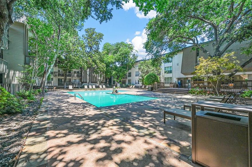 Located just minutes from DOWNTOWN Dallas, Love Field, the Medical District, Uptown, Katy Trail, and a variety of top-rated restaurants, attractions, and shopping destinations, this beautifully maintained THIRD-FLOOR condo offers exceptional convenience and comfort. Enjoy the privacy of having no upstairs neighbors, with ELEVATOR access available for added ease.
The GATED community features a wide range of AMENITIES, including a large swimming pool, clubhouse, grilling area, dog park, LAUNDARY facilities, and an on-site, full-time property manager. Inside, the spacious OPEN FLOOR PLAN is enhanced by warm, oak-style laminate flooring throughout. The kitchen and bathroom are finished with elegant granite countertops, and the bathroom provides dual access from both the master bedroom and the living area—ideal for guests.
Step out onto a generously sized private BALCONY that extends from the living and dining areas, filling the space with natural light. The unit comes with ample parking—two covered spaces and one uncovered—perfect for guests or multiple vehicles. This is comfortable, low-maintenance living in a prime DALLAS location.