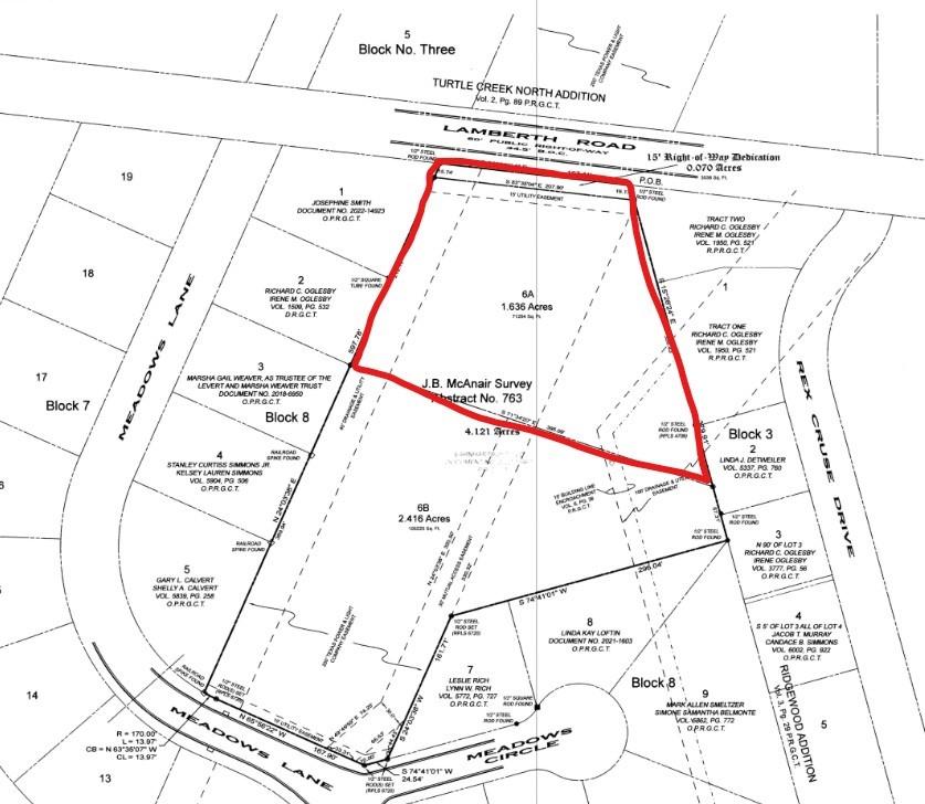 EARNHARTBUILTS 8TH REPLAT - Land