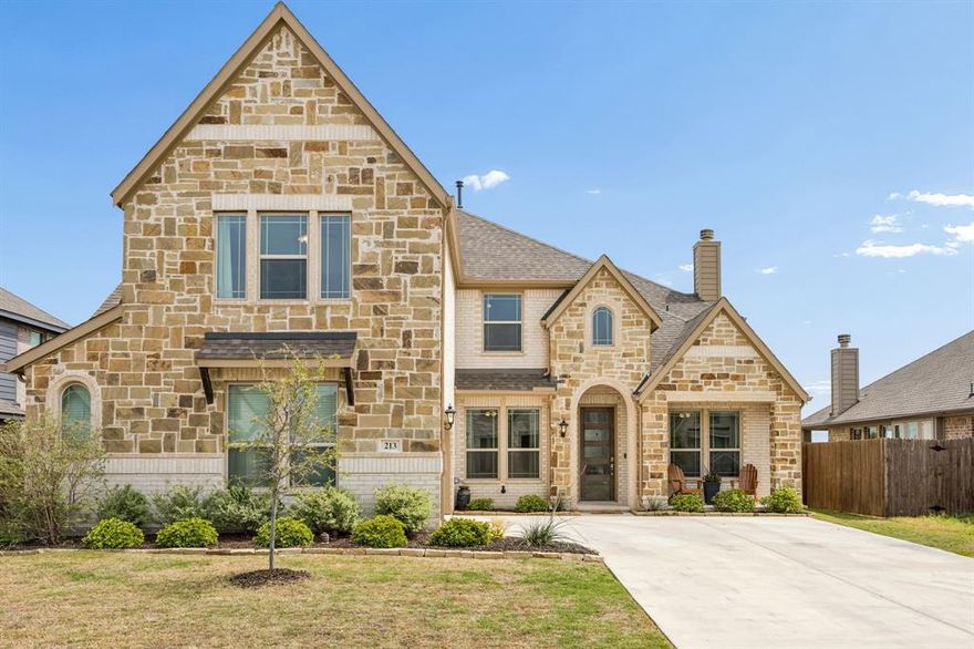 Welcome to this spacious and beautifully designed 5-bedroom, 4.5-bath home located in the desirable Clairmont Estates community of Ponder. Built in 2023, this newer construction home offers over 3,700 square feet of thoughtfully planned living space, ideal for growing families or multi-generational living.

The open-concept floor plan features a large living area with a cozy fireplace, seamlessly connecting to an upgraded kitchen featuring modern appliances, ample cabinetry, expansive counter space, and a functional layout perfect for entertaining. This move-in ready home also includes a designated office, game room, and media room, providing flexible spaces for work, play, and relaxation.

Designed with versatility in mind, the home includes a secondary living area paired with a secondary primary bedroom, offering an ideal setup for multi-generational living or extended guest stays.

The primary suite serves as a private retreat with generous space and an en-suite bath. Additional highlights include a dedicated dining area, abundant natural light throughout, and an attached garage for added convenience.

Situated on a well-sized lot, the property offers outdoor space for relaxation, play, or future customization. Enjoy small-town charm with modern amenities, while being conveniently located near Denton with easy access to DFW for commuting.

Zoned to Ponder ISD and located in a growing area of Denton County, this home delivers exceptional value, space, and comfort, making it an ideal opportunity for buyers seeking a larger home in a peaceful, family-friendly community.