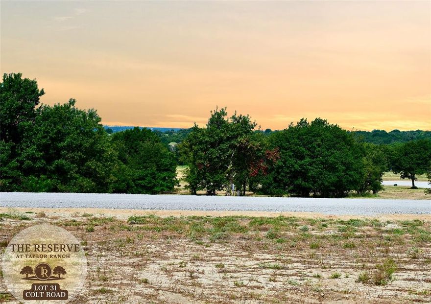 Welcome to The Reserve at Taylor Ranch — Your Private Slice of Parker County Paradise. Nestled in the quiet countryside of Springtown and within the coveted Weatherford ISD, offering a rare opportunity to own acreage tracts that balance privacy, beauty, and freedom — all just minutes from town. Ranging from hilltop parcels with sweeping views to shaded, wooded retreats — each one unique and full of potential. With rolling topography that rises nearly 90 feet, the backdrop is breathtaking, offering unforgettable Parker County sunsets and a peaceful rhythm of life that feels miles away from the noise, yet only 20–25 minutes from Weatherford and close to Springtown’s local dining, shopping, & amenities. The Reserve is a true escape — a neighborhood that prioritizes privacy, space, & quality. Build your dream home on your timeline with deed restrictions, no HOA, and the freedom to create a lifestyle that suits you. Whether you envision a modern farmhouse or a rustic ranchette, here you can bring your vision to life — and yes, even bring the animals. One horse or cow per lot is allowed, making it perfect for those chasing the ranchette dream. Enjoy underground electricity, no water bills, septic-ready lots, & Next Link Fiber Optic Connectivity — all while being surrounded by gorgeous custom homes and a sense of quiet community. It’s the kind of place where neighbors wave, stars shine brighter, and the land works with you, not against you. The Reserve at Taylor Ranch isn’t just a place to live — it’s a place to belong. Evenings here feel like stepping back in time—where you can wander under wide Texas skies, catch lightning bugs in the dusk, and enjoy the kind of quiet that lets you hear the breeze through the trees. This is your invitation to slow down, spread out, and savor the simple moments. Come walk the lots, take in the views, and imagine the possibilities. New single-family construction must have a minimum of 1,700 square feet. No Barndominiums.