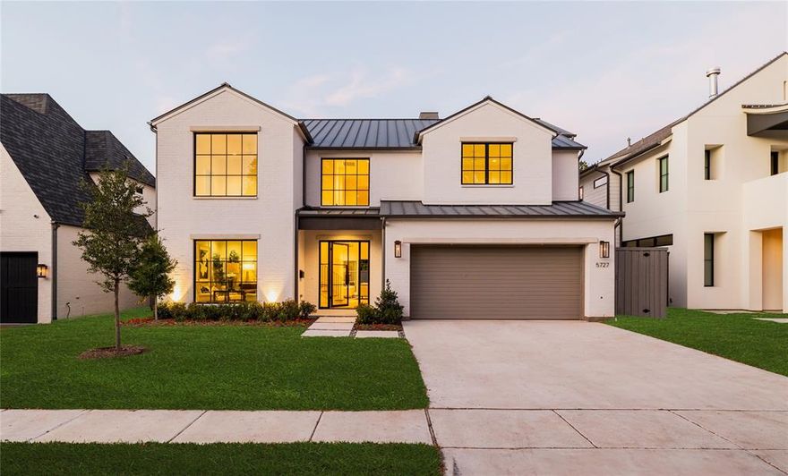 Introducing an exquisite new construction by Olerio Homes in Devonshire. This 4-bedroom, 4.1-bathroom home spans an impressive 4,606 square feet. The floor plan showcases a spacious, open kitchen that seamlessly connects with the living area, providing the perfect setting for gatherings and entertainment. Additionally, the first floor features a versatile study and an elegant formal dining room. The primary suite, conveniently situated on the first floor, boasts a well-appointed walk-in closet and a luxurious primary bath. Upstairs, all three bedrooms are equally equipped with walk-in closets and private baths. The second floor also offers a generously sized game room and a comfortable loft. Step outside to the covered patio, complete with a fireplace, creating an inviting outdoor space. This prime location in the heart of Devonshire places you in close proximity to Dallas' finest shopping and dining establishments. Anticipated completion is set for November 2023.