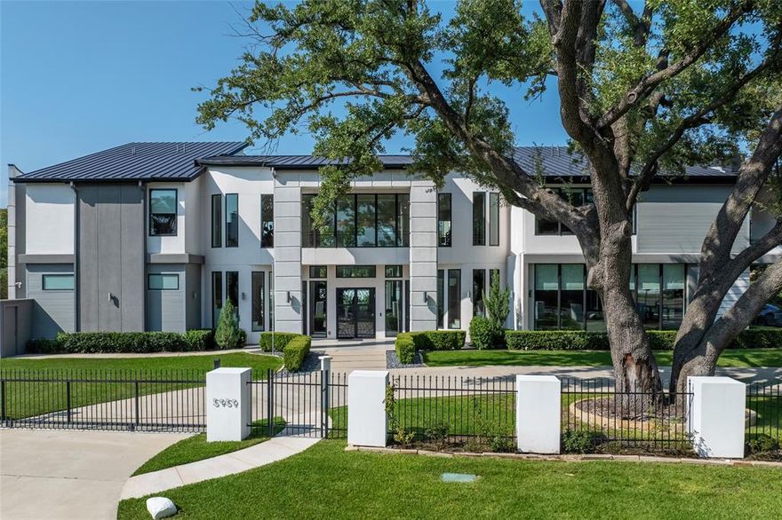 A Modern Estate Redefining Luxury Living

Behind private electric gates in the heart of Preston Hollow, the home stands as a true modern estate—architecturally bold yet effortlessly livable. Every space is designed for both grand entertaining and comfortable family living, blending clean lines with warm, natural textures.

The dramatic entry sets the tone with soaring ceilings, walls of glass, and a sculptural staircase that makes an unforgettable first impression. Light pours into expansive living areas that flow seamlessly from one space to the next, anchored by a striking floor-to-ceiling fireplace.

At the center of the home are two state-of-the-art kitchens—a showpiece chef’s kitchen for daily life and a secondary catering kitchen for effortless entertaining. A private elevator, four-car garage, and flexible floor plan ensure convenience without compromise.

Outside, the home transforms into a private resort. The pool and spa are framed by dramatic architectural lines and lush greenery, while the covered outdoor kitchen and lounge create an ideal setting for gatherings that stretch long into the evening.

Upstairs, generous bedroom suites and a serene primary retreat provide privacy and calm, complemented by multiple living areas designed for work, play, and connection.

From curated design to every thoughtful detail, 5959 Colhurst represents the best of Preston Hollow—modern luxury, timeless sophistication, and a home that simply lives beautifully.
