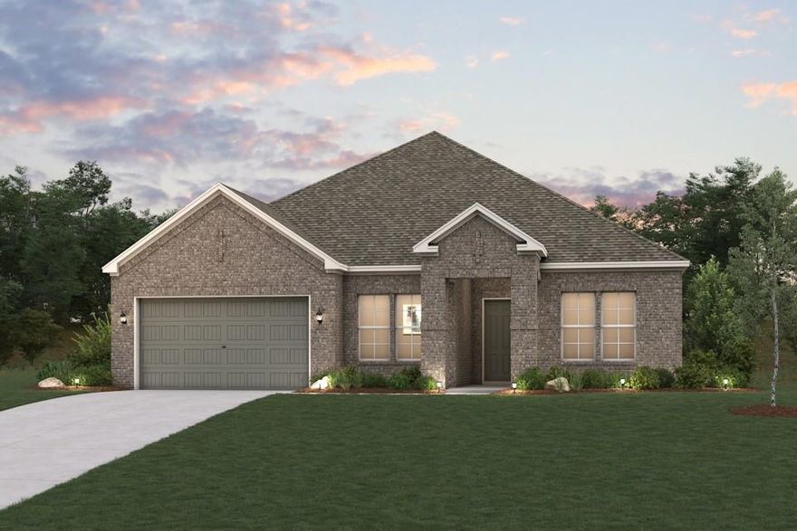 We’re all about the Aiken plan! This one-story gem offers four bedrooms, including a primary suite with a walk-in closet and a private bath. A sunlit great room is adjacent, leading to a covered patio. The dining area and the open kitchen with a center island and a large walk-in pantry are steps away. Two full baths, a laundry, and a mudroom complete the attractive Aiken! Enjoy fantastic community amenities and lifestyle features at a 2.2 tax rate! No MUD or PID, and just walking distance to the brand new OB Johnson Elementary located within the community! Est. June completion!