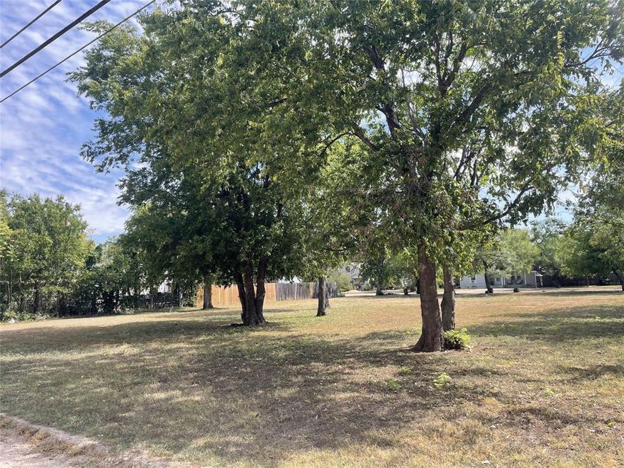 This lot offers an ideal location for a new home to be built. Mature trees along the street & in the back yard, add instant appeal to the location.