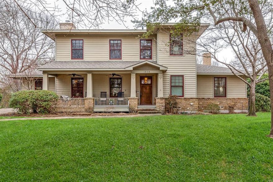 Stunning Craftsman with 1,200 square foot guest house both with ADA features on .8 acre. lot. Rich hardwoods, custom cabinetry, mullioned windows, and cozy fireplace. Primary and additional bedroom suite down, amazing outdoor space with pool, outdoor kitchen, great flow for entertaining. Large covered front porch. Spacious living areas, gourmet kitchen with marble-topped island, formal dining with built-ins, and sunroom with views of lush outdoor scenery.