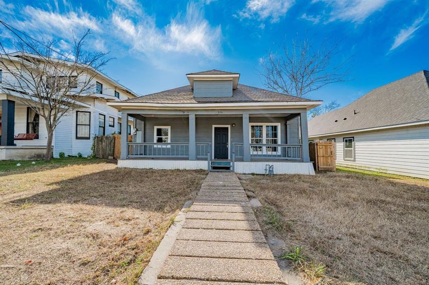 Welcome to this beautifully updated 1950 Bungalow-style home with an incredible covered front porch, fully renovated in 2025 while preserving the charm and character that make these homes so special. Offering 1,550 square feet of comfortable living space, this 3-bedroom, 2-bath property blends classic appeal with fresh, modern upgrades—perfect for first-time buyers, downsizers, or investors looking for solid cash-flow potential.

Step inside to an inviting open layout featuring brand-new flooring, fresh interior paint, and updated finishes throughout. The kitchen has been thoughtfully redesigned with new countertops, a center island, and plenty of workspace—ideal for meal prep, hosting friends, or everyday convenience. Natural light flows easily from room to room, highlighting the craftsmanship and simplicity that define the home’s original design.

The bedrooms are generously sized, offering flexibility for family, guests, or a home office setup. Both bathrooms have been refreshed to match the home’s clean and modern feel. A new roof installed in November 2025 provides peace of mind for years to come, making this home truly move-in ready.

Outside, the large backyard offers endless possibilities—gardening, play space, entertaining, or future expansion. A storage shed provides extra room for tools, hobbies, or seasonal items.

Located close to major highways, shopping centers, medical facilities, and downtown shops and restaurants, this home delivers convenience without sacrificing neighborhood charm. Whether you're looking for a cozy place to call home or a strong investment opportunity in a growing area, this Craftsman gem checks all the boxes.

Full of thoughtful updates and timeless style, this property is ready for its next chapter—and ready for you.
