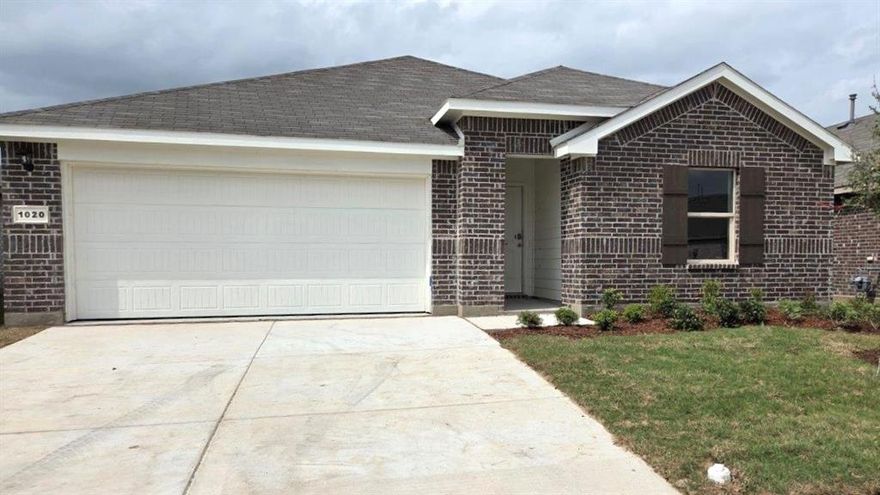 New and available for a Quick Move-in!! Now selling the new phase at D.R. Horton's Rosewood at Beltmill in North Fort Worth and Eagle Mountain-Saginaw ISD! Beautiful Single Story 5 bedroom-Lakeway floorplan-Elevation A. Modern open concept with spacious Living, Dining and large Chef's Kitchen complete with Island, Stainless Steel Whirlpool Appliances, gas Range, Granite Countertops, and corner walk-in Pantry. Large primary Bedroom with 5 foot over sized shower and walk-in Closet. Quartz vanity tops in baths and Ceramic tile flooring at Entry, Hallways, Kitchen, Breakfast, Utility and Bathrooms. State-of-the art energy efficiency features plus Home is Connected Smart Home Technology Pkg. Covered front porch, covered back Patio and 6 ft privacy fenced Backyard. Gas Tankless Water Heater, Landscape Package, full sod, Sprinkler System and more! Community Pool, Playground and Walking Trail. Nearby nature, wildlife, and outdoor activities include Eagle Mountain Lake offering Boat and Jet Ski rentals; Eagle Mountain Park offering hiking trails and nature; Twin Points Park offering seasonal beach and party area rentals.