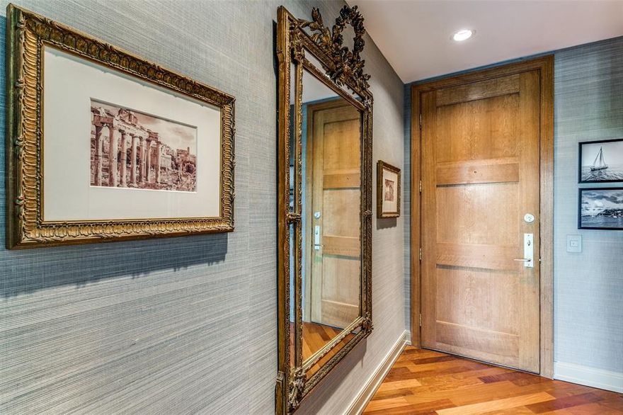 Fabulous opportunity to live in luxury at the Highlands Dallas. This condo boasts decorator finish out with a lot of natural light from floor to ceiling windows. This unit includes commercial grade appliances, granite countertops, washer and dryer, two gated-reserved parking spaces in the garage. HOA Amenities include full access to 24 hr. concierge, resort style pool, workout facility, meeting rooms, room service from Knife restaurant and comes with additional storage. Seller will consider selling all furnishings. There is a one time fee to HOA of $3600 that will go to their Capital Fund. PID forms and other documents must be signed by buyer and sent in with an offer.