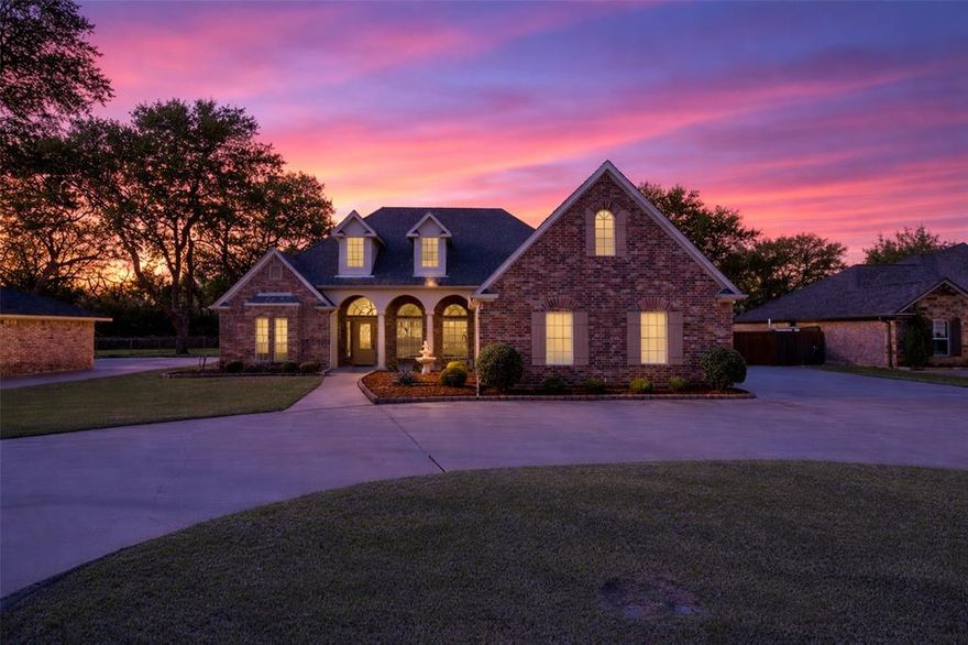 Stunning 3-Bedroom Home in Pecan Plantation – Meticulously Maintained & Loaded with Upgrades! 3 Bed -2.5 Bath- 3 Car Garage. Built in 2007, this immaculate home offers a perfect blend of elegance, functionality, and modern convenience. The spacious split-bedroom floor plan features large rooms with high ceilings, a formal dining room, and a generous study or home office (which could serve as a 4th bedroom) is ideal for work or relaxation.  The gourmet kitchen boasts granite countertops, ample cabinetry, and a bright, open feel. The utility room includes a sink and extra storage for added convenience. Step outside to enjoy the extended tiled patio with a ceiling fan, perfect for entertaining; wood-fenced yard with professional landscaping and a full sprinkler system. Oversized 3-car garage is a insulated, heated & cooled, with workbench, mounted TV, and Kobalt storage units. Smart garage door openers. Keyless entry on two doors for security and ease. New gutters (2025), fresh exterior paint (2025), and Level 4 shingles for lasting durability 
Prime Location: Just moments from all Pecan Plantation amenities (2 golf courses, marina, campgrounds, 2 swimming pools, country club, dog park, tennis, stables and more! Top notch VFD & 24-7 EMS). Minutes from Lake Granbury and historic downtown Granbury square with quaint shops, restaurants, art and cultural events, festivals, and weekend activities. An hour from downtown Fort Worth. This home is a rare find for the discerning buyer.