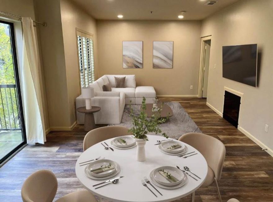 Sophisticated two-level residence in a boutique 17-unit condominium community. This thoughtfully designed home features an open living area with high ceilings, luxury vinyl flooring, and two private balconies. A separate office or nursery provides additional versatility. The newly remodeled kitchen is appointed with granite countertops and stainless steel appliances.
The generous primary suite occupies the upper level and includes a spa-style bath with jetted tub, separate shower, and dual sinks. Additional highlights include two assigned, side-by-side gated parking spaces beneath the building.
Ideally situated near Katy Trail, Shops of Highland Park, Turtle Creek Village, Equinox, Tom Thumb, and shaded neighborhood parks. Convenient to Downtown Dallas, UT Southwestern, Baylor Medical District, and Love Field Airport. HOA restricts leasing to a maximum of three units, ensuring a predominantly owner-occupied and well-maintained community. Equinox is one block away.