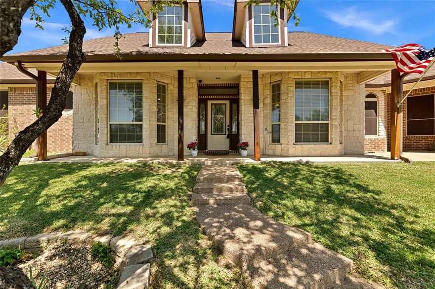 Multi-Generational Haven - 2-Acre Country Estate with Income Potential and Sustainable Living. Welcome to your dream property nestled in the acclaimed Mansfield ISD! This estate offers the perfect blend of space, privacy, and opportunity, making it ideal for those seeking room to roam with the convenience of nearby amenities. Set on 2 fully fenced acres with gated entries, this versatile property features a resort-style outdoor oasis complete with a gunite diving pool, rock waterfall, and composite wood sun deck. Expansive covered back patio provides the perfect setting for entertaining or relaxing. An outdoor kitchen enhances the space, ready for memorable gatherings and cookouts. Car enthusiasts and hobbyists will appreciate the 2,567 SF metal workshop, featuring six covered parking spaces, a half bath, with ample storage and workspace. Additional parking areas can accommodate boats, RVs, and more. The main home offers a spacious and flexible floorplan with 5 bedrooms, 2 living areas, 2 dining areas, and a split layout ideal for multifunctional living. The heart of the home is the open-concept kitchen and family room, perfect for everyday living and entertaining. Embrace sustainable living with the option to add horses, chickens, goats, ducks, and donkeys on the property. Water and utilities extend beyond the main house, and additional structures may be constructed to suit your needs. An added bonus is the 1,450 SF detached ADU (Accessory Dwelling Unit)—a versatile space with income-producing potential. Utilize it for short-term rentals, long-term leases, or multigenerational living. The unit includes a private bedroom, large living area with a wrap-around bar, full kitchen, full bathroom, and a separate entry for privacy and convenience.
Whether you're seeking a personal retreat, an investment opportunity, or a space to accommodate your lifestyle, this incredible property checks all the boxes! Make it yours with the assumable 5.25% VA Loan.