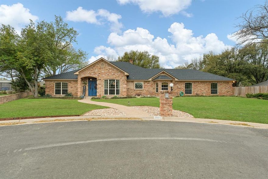 What a find!!!  Nestled on a quiet culdesac on just under a half acre lot, you'll find over 3447 sqft of beautiful living space!  There's so much space and storage here!  You'll love the elegant dining area that opens to both the living room as well as the kitchen featuring an eat in area with a bay window.  Tucked away upstairs is a bonus room perfect for your game room or home office!  Outside you find a 40x30 brick shop perfect for all of your tools and your RV!  Spend those Texas evenings in the back yard underneath all of the shade of your beautiful trees!  Don't miss out on this one!