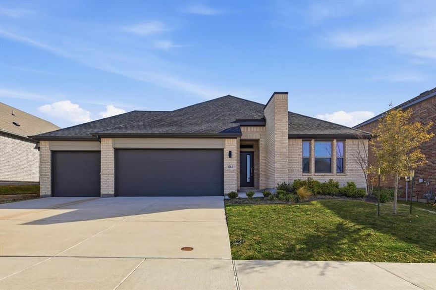 Discover modern comfort and everyday convenience in the sought-after Madero community! This beautifully landscaped neighborhood offers fantastic amenities including a community pool, amenity center, and playground. Built in 2023 by Trophy Signature Homes, this single-story home blends clean design with functional living. Step inside to a bright, open-concept layout featuring an expansive living room with a sleek electric fireplace—perfect for cozy nights or entertaining guests. The kitchen features a large island and walk-in pantry, and flows effortlessly into the dining area and a versatile flex space ideal for a home office, craft room, or study nook. This thoughtfully designed home offers 3 spacious bedrooms and 2 full baths, including a private primary retreat with an en-suite bath and a walk-in closet. A large utility room adds everyday practicality, while the rare 3-car garage provides ample space for vehicles, storage, or hobbies. Out back, unwind under the covered patio—perfect for morning coffee, weekend barbecues, or relaxing evenings. You’re also perfectly positioned near the Alliance Corridor, Texas Motor Speedway, and DFW International Airport, with a new nearby development featuring 7-Eleven, Kroger, and more retail coming soon. Modern, move-in ready, and in a prime location—this home truly has it all.