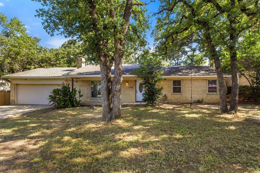 Eligible for TRUE $0 DOWN Financing! Don’t miss this opportunity—contact the listing agent to learn more about this special program with no second lien, no repayments, 620+ credit score, and no income limits (primary residence only). This move-in-ready home features fresh interior paint, updated flooring, and modern touches throughout. The kitchen and dining area include new cabinets, backsplash, sink, flooring, appliances, and stylish light fixtures. The living room feels open and bright with updated finishes. Bedrooms are cozy and functional, and the garage includes a versatile flex space perfect for a gym, home office, or storage. Enjoy the refreshed sunroom with new windows, adding extra natural light and comfort. Conveniently located near I-30, Loop 820, and Hwy 287 with easy access to downtown Fort Worth and Arlington!