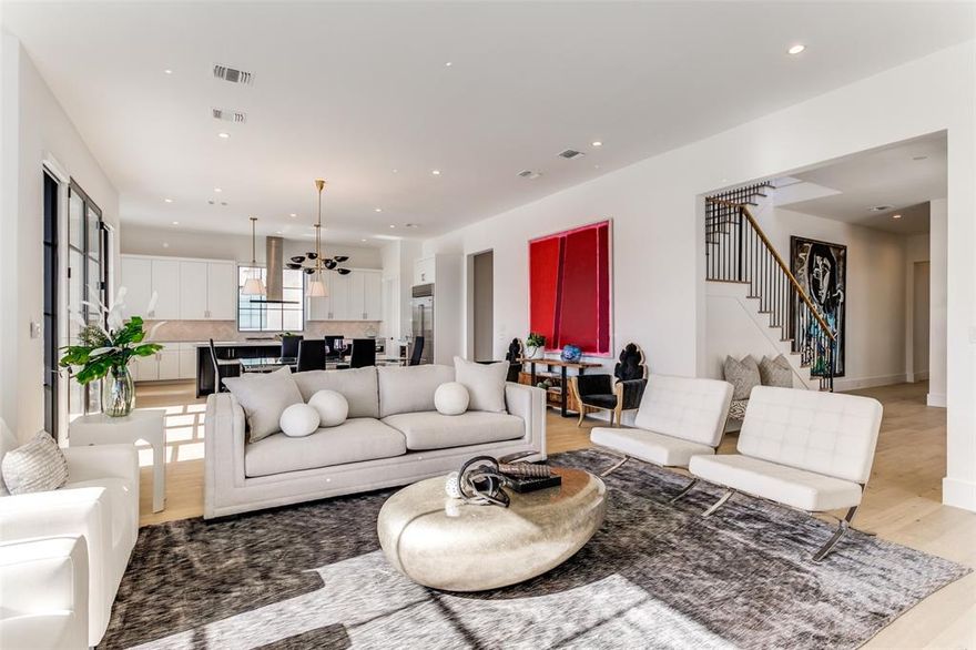 Luxury Living in Prime Preston Hollow Village - Exquisite 4 Bed, 4.5 Bath New Construction! This stunning residence offers 4,125 sqft of bright, light living, nestled in the highly sought-after Preston Hollow Village. A true gem, this property boasts a premier location, with walkability to an array of shops and restaurants, providing conveience. The heart of the home is an entertainer's delight with both an indoor and outdoor fireplace, perfect for creating memorable moments with family and friends year-round. All downstairs windows are equipped with electric shades. The kitchen is complete with Wolf & SubZero appliance and maximized cabinet storage to all your kitchen gadgets. The spacious primary suite features dual-vanity sinks, a luxurious tub and spacious closet with built-ins. Three additional bedrooms, each with an ensuite bath adjoin a flex-space, perfect for the whole family! Don't miss the opportunity to call this prestigious address your own.