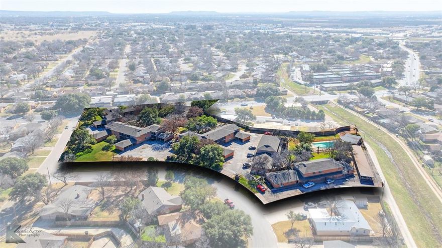 Brookhollow Garden Apartments is an exceptional investment opportunity in Abilene, TX – home to President Trump’s first, $500-billion Startgate AI data center - a project that is in the first year of a seven-year build that has brought scores of skilled tradesmen to Abilene and putting upward pressure on rental rates across the local market.  Shaded by mature live oak trees, this 44-unit complex was built in 1964 and consists of 6 buildings with a distinctive mid-century design and leasable improvements totaling 41,716 SF.  All units are oversized and have dedicated covered parking spaces with secure storage. This property offers significant upside potential and could be maintained as a leased multifamily development or converted to condominiums to take advantage of the consistent appeal of the surrounding, stable neighborhood. Abilene's economy is stabilized by its role as a medical hub, status as a regional banking center, and center for higher education with six colleges: Abilene Christian University, Hardin-Simmons University, McMurry University, Texas Tech Health Science Center, Cisco Junior College, & Texas State Technical College
 Abilene is also home to Dyess AFB and its 3 missions - the B1, the C130 and the soon-to-arrive B21 mission.  The varied streams of outside dollars from institutional sources keep Abilene's economy well-ruddered and stable - add the new data center to the mix and you have a robust rental market.