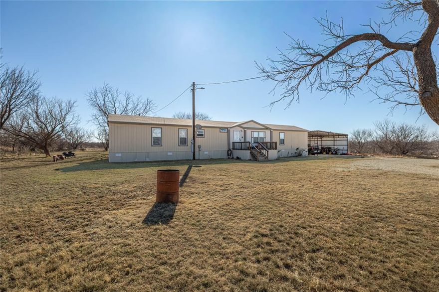 Want country living close to town? Come see this 3 bedroom, 2 bath home on 2.5 acres just north of Abilene!