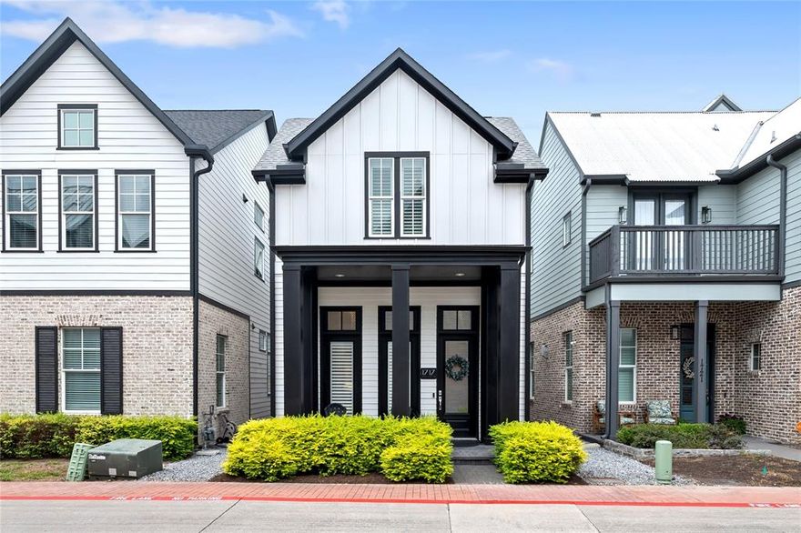 This beautifully crafted single-family home, complete with an oversized two-car garage, sits in the heart of Historic Downtown Plano. From the moment you arrive, the detailed workmanship stands out — beginning with an impressive eight-foot mahogany entry door and soaring ceilings. Every window is fitted with rich wood plantation shutters, and the hardwood floors create a smooth, continuous flow throughout the interior. Premium touches like Hansgrohe fixtures and sleek quartz counters elevate the home’s modern elegance.

The kitchen is outfitted with built-in stainless steel Bosch appliances and accented by contemporary pendant lighting over the dining area. The primary suite offers refined comfort with crown molding, marble flooring, a frameless glass shower, dual walk-in closets, and a generously sized soaking tub. The laundry room provides added convenience with built-in cabinetry and shelving.

Energy-efficient upgrades — including 2x6 exterior framing, a tankless water heater, attic radiant barrier, and a 16+ SEER HVAC system — help keep utility costs low. The home also comes prewired for electric vehicles and security systems. Enjoy being just minutes from parks, dining, shopping, and within easy reach of the DART rail and Highway 75.