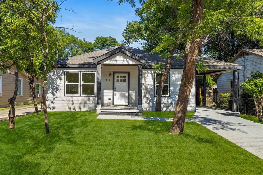 Fully Renovated Home in the Heart of Fort Worth!
Welcome to 916 Blandin St, a beautifully fully renovated home offering 4 bedrooms, 2 bathrooms, and 1,734 square feet of thoughtfully designed living space. This property features a modern open floor concept, creating a bright and inviting atmosphere that’s perfect for both everyday living and entertaining. Step inside to discover a spacious layout with updated flooring, fresh paint, modern lighting, and stylish finishes throughout. The open living area flows seamlessly into the dining space and the renovated kitchen, which features updated cabinetry, countertops, and contemporary fixtures. The generously sized bedrooms provide comfort and flexibility for family, guests, or a home office, while the bathrooms have been tastefully updated with modern finishes. Prime Location: Located in the growing 76111 area of Fort Worth, this home offers convenient access to Downtown Fort Worth, the Stockyards, Sundance Square, and major highways such as I-35W and TX-121. Enjoy being just minutes from restaurants, shopping, entertainment, and local parks while still living in a quiet, established neighborhood. This move-in-ready home combines modern upgrades, a spacious layout, and a fantastic location—making it a great opportunity for homeowners or investors alike. Schedule your private showing today and see everything this beautiful Fort Worth home has to offer!