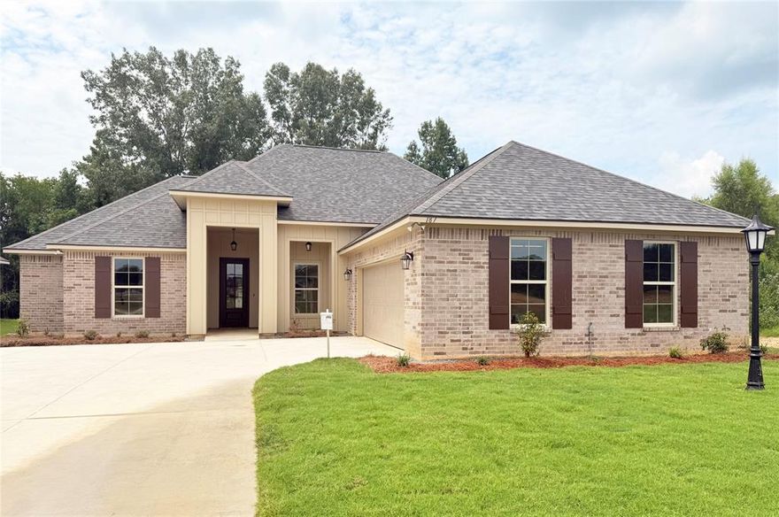 Awesome builder rate and closing cost assistance available (restrictions apply)!  

The KLEIN III H in Griffin Estates community offers a 4 bedroom, 3 full bathroom, open design.

Features:  double vanity, garden tub, separate shower, linen closet, and a large walk-in closet in the primary suite, primary closet goes through to the laundry room for added convenience, mud room with boot bench, a kitchen island overlooking the living room, spacious walk-in pantry, double vanity in the second bathroom, covered front porch, covered rear porch, recessed lighting, undermount sinks, cabinet hardware throughout, ceiling fans in the living room and primary bedroom are standard, smart connect wi-fi thermostat, smoke and carbon monoxide detectors, post tension slab, automatic garage door with 2 remotes, landscaping, architectural 30-year shingles, flood lights, and more!  

Energy Efficient Features:  a tankless gas water heater, a kitchen appliance package, low E tilt-in windows, and more!