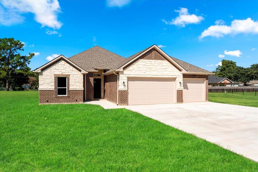 Custom Luxury Home tucked just minutes from Cedar Creek Lake, this brand-new 4-bedroom retreat blends modern design with lakeside charm. 3 Car garage with epoxy finished floors! Whether it’s your forever home or a weekend escape, every inch is crafted for comfort, style, and serenity. New Construction, Move-In Ready, No updates needed, plus builder’s warranty included. Designer Touches include soaring ceilings, natural light, and stylish paint, lighting & hardware. Chef-Inspired Kitchen with custom cabinets, quartz-style counters & premium appliances. Spa Worthy Primary Suite complete with deluxe ensuite & tranquil ambiance. Incredible finish outs throughout the home. Warm evenings by the living room costume fireplace and no carpet in sight with luxury laminate throughout Outdoor Bliss with covered back patio, easy walk to community dock, Ideal Location with peaceful lakeside neighborhood near boating, fishing, and recreation. You are not just buying a home but a lifestyle. Don’t let this lakeside gem slip away, schedule your private showing today and start living the Cedar Creek dream!