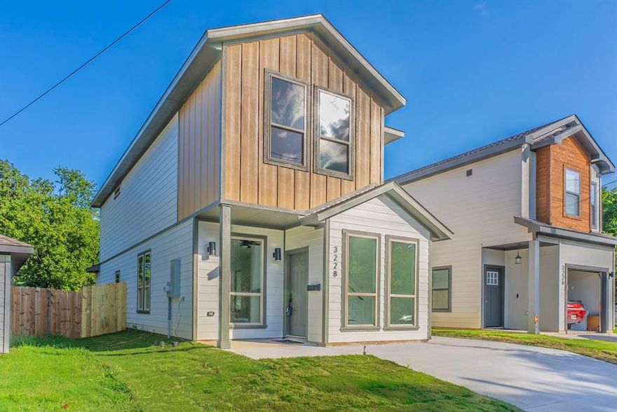 New construction! Located just minutes from downtown Dallas with convenient access to DART, this beautiful modern 3-bedroom, 3-bath home offers comfort, space, and modern convenience — all with no HOA. The open floor plan includes a versatile upstairs sitting area, perfect for a home office, reading nook, or second living space. Enjoy the privacy of a gated yard and unwind on the charming and cozy covered porch, ideal for relaxing mornings or evening gatherings. With plenty of room to spread out and a prime location near the city’s best dining, shopping, and entertainment, this home is ready for you to make it your own. Home comes with a basic new build 3 year home warranty from 2-10 Home Warranty company. LEASE option available MLS 21126103.  Downpayment assistance available for those who qualify*