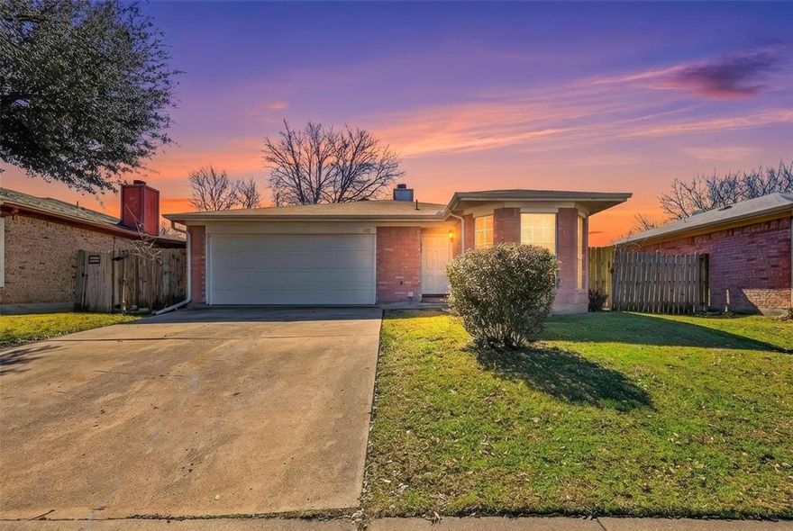 Welcome to this beautiful 3-bedroom, 2-bath home nestled in the desirable Winding Creek addition. Thoughtfully updated and move-in ready, this property offers comfort, functionality, and an ideal location within walking distance to schools for all grade levels. Step inside to a spacious living room featuring raised ceilings and a cozy wood-burning fireplace—perfect for relaxing evenings at home. Luxury vinyl plank flooring throughout gives the home a clean, modern feel. The galley-style kitchen offers ample cabinetry and an inviting eat-in dining space framed by natural light, creating a warm setting for everyday meals. All three bedrooms are positioned along the back of the home for added privacy, including a primary suite with its own bath and walk-in closet. Outside, enjoy a generously sized backyard enclosed by a wood privacy fence—ideal for kids, pets, or weekend gatherings. The yard offers plenty of space to play, garden, or simply unwind. Conveniently located near I-20 with easy access to shopping, dining, hospitals, and major highways, this home combines neighborhood charm with commuter-friendly convenience. Whether you're a first-time buyer or looking to downsize, this is a fantastic opportunity to own a well-maintained home in a welcoming community.