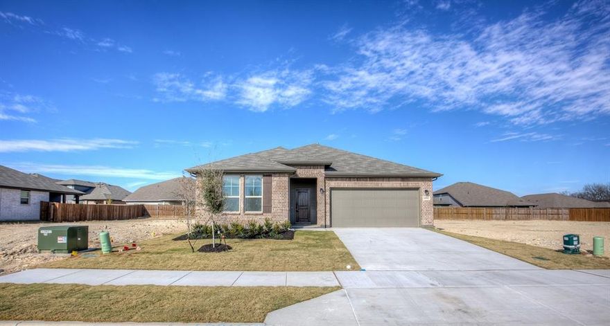 If you’ve been hunting for a home that feels fresh, modern, and genuinely comfortable from day one, this 2025-built single-story home in Fort Worth ISD might be your match. The landscaped front yard gives it great curb appeal, and once inside, the open floor plan keeps everything bright and flowing with a mix of carpet, laminate, and ceramic tile flooring. The kitchen brings all the good stuff, built-in cabinets, quartz-style countertops, a spacious island, gas range, breakfast bar, and a walk-in pantry, perfect for everyday cooking or weekend hosting. You also get a cozy breakfast room and a welcoming living room that ties the space together. With 4 bedrooms and 2 full baths, there’s room for everyone. The primary suite stands out with its modern bathroom, dual sinks, separate shower, walk-in closet, and a convenient linen closet. A large utility room fits your full-size washer and dryer, and out back, the wood-fenced yard and covered patio make relaxing or entertaining super easy. Top it off with a 2-car garage, and you’ve got a home that’s functional, stylish, and ready for you to make it yours. All Westrom Group residents are enrolled in our RESIDENT BENEFIT PACKAGE (RBP). Please view our website for more details.