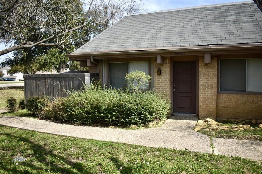 Investor opportunity in a great location near Las Colinas. This one-story corner townhome is currently tenant occupied, offering immediate rental income. Convenient access to major highways, shopping, and dining. 24-hour notice required for showings.