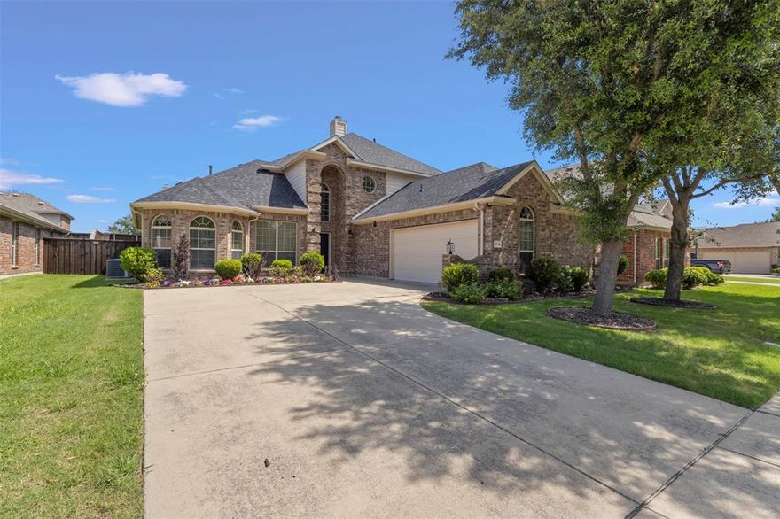 Welcome to this beautifully maintained and thoughtfully designed home nestled in the highly sought-after Morgan Crossing community in Allen, Texas. From the moment you step into the grand cathedral-style entryway, you'll be captivated by the warmth and functionality this home offers.

This expansive 4-bedroom, 3-bathroom residence features a cozy main living room complete with a charming fireplace, which flows seamlessly into a secondary living space — perfect for entertaining or relaxing. The heart of the home is the gourmet kitchen, showcasing granite countertops, brand-new appliances, and a spacious breakfast nook that opens directly to the outdoor patio.

Downstairs, you'll find the generously sized primary suite, a true retreat featuring dual vanities, a luxurious Jacuzzi tub, separate shower, private water closet, and two walk-in closets for ample storage. A second bedroom and full bath on the main level offer added flexibility for guests or multigenerational living.

Upstairs, enjoy a versatile third living area, ideal as a game room or media space, along with two additional bedrooms connected by a convenient Jack and Jill bathroom.

Step outside and discover the natural beauty of Morgan Crossing — an urban oasis offering serene walking trails, a peaceful park, and a tranquil pond just moments from your doorstep.

To top it all off, this home comes with a brand-new roof and freshly installed carpet (September 2024), ensuring comfort, style, and peace of mind for years to come.

Don’t miss the opportunity to make this stunning property your next home.