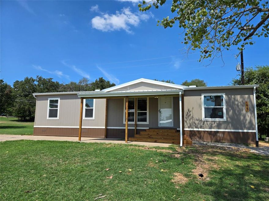 Discover this all new 3 bedroom 2 bathroom home tthat will be move in ready soon . This home has the upgrades as it offers two living areas,over head AC, Low E Thermopayne windows,Metal Roof, Covered Front Porch, tape and texture and ceiling fans.You will love this one, Nestled in this Growing lake community offering a fishing pier and water front public park with in walking distance,schedule an appointment today. All info contained with in to be verified by buyer or buyers agent.